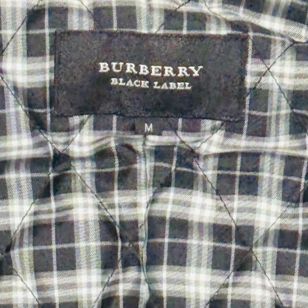 美品✨バーバリーブラックレーベル ラムレザー ライダース M ノバチェック