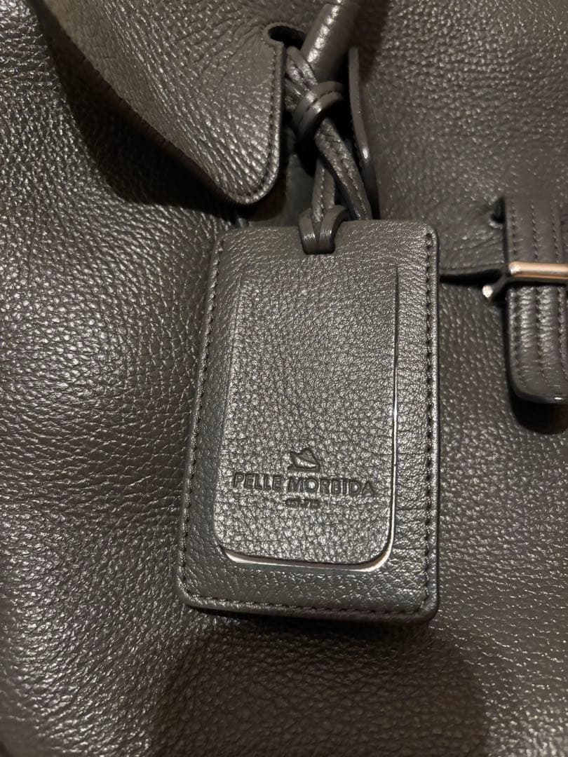 PELLE MORBIDA グレー ビジネスバッグ