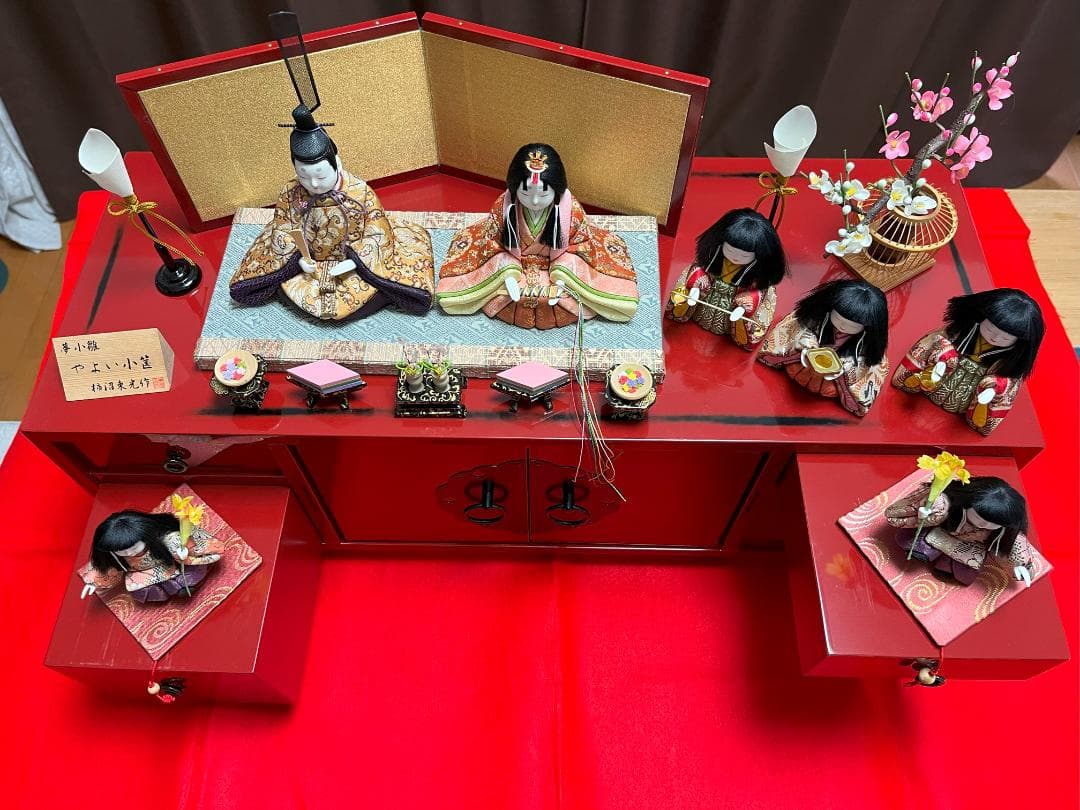 コンパクトに収納　ひな人形：やよい小箱：柿沼東光作