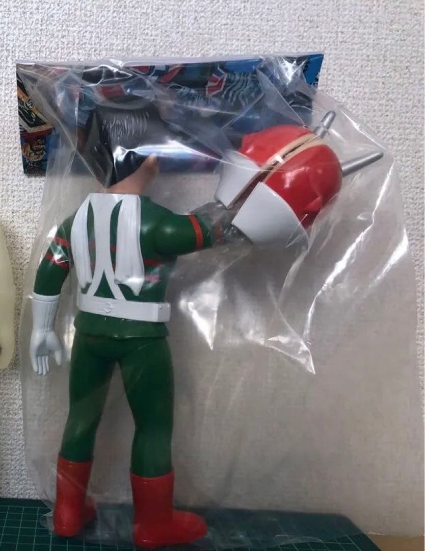 面取れ★仮面ライダーV3★2体セット★蓄光版　石森プロ　ポピーJAPAN