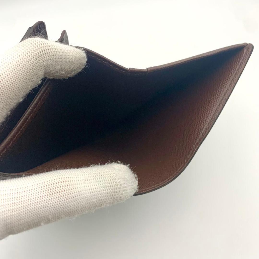 鑑定済み ルイヴィトン ポルトモネ ビエ トレゾール 財布 ダミエ コンパクト