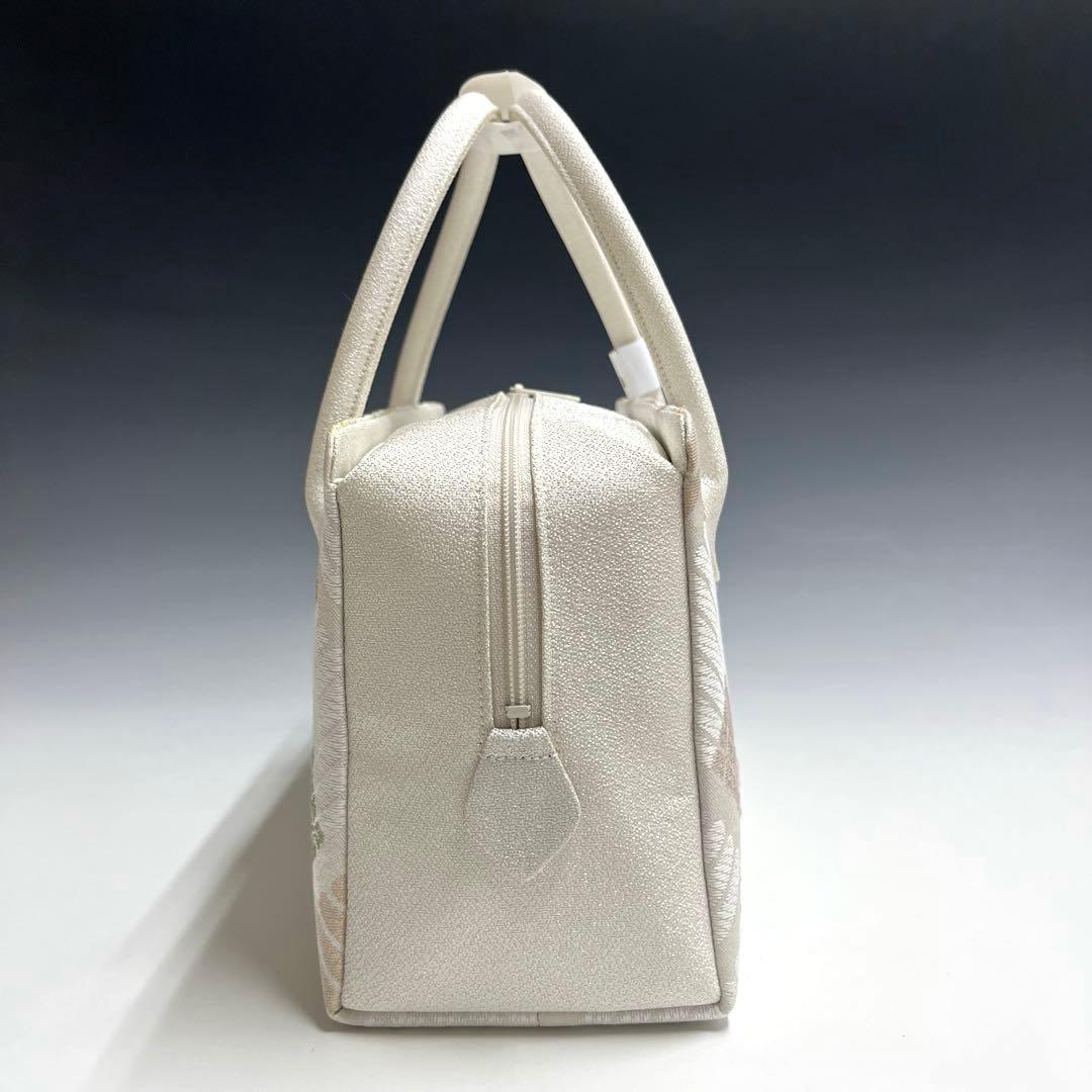 新品未使用品　京都 西陣織正絹帯地使用　利休バッグお茶席　25913