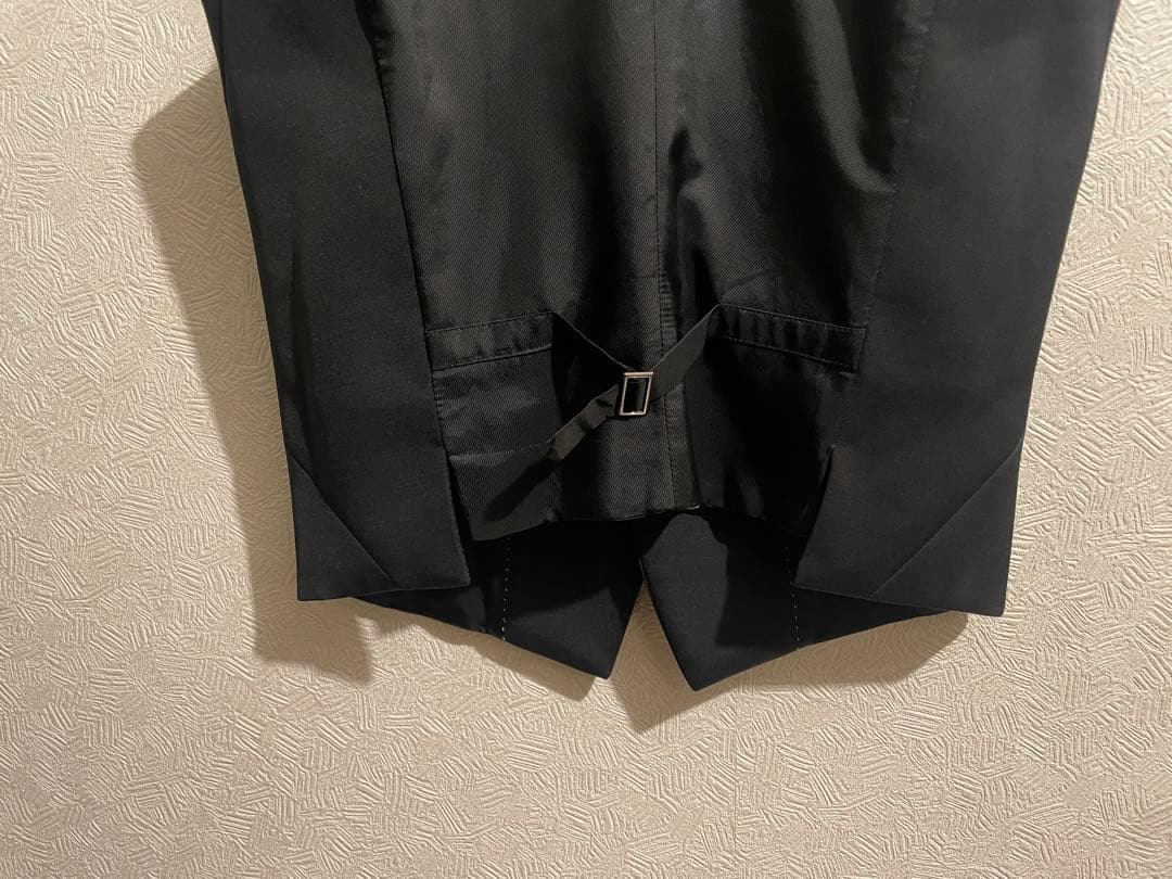 イタリア製 Neil Barrett レザー ラペル スーツ ベスト / ジレ