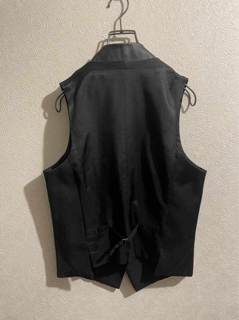 イタリア製 Neil Barrett レザー ラペル スーツ ベスト / ジレ