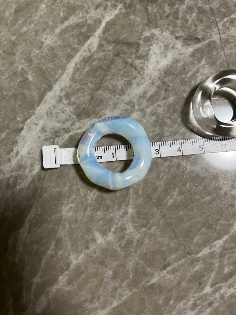 【printemps】ガラスリング　２個セット　クリア　オーロラ