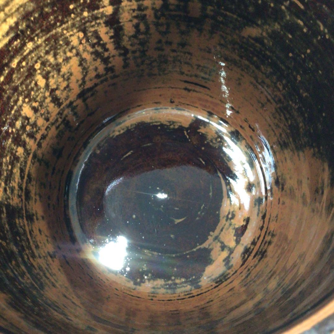 Ｐ３５５　水指　『加藤陶古造』『古瀬戸』『荒土』『一重口水指』　共箱　茶道具