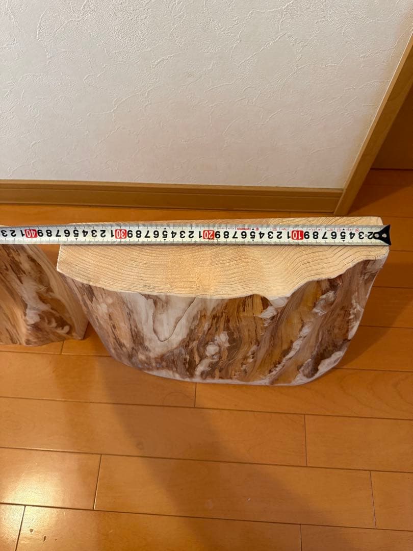 天然杉高級節なし中杢目テーブル　一枚板唯一無二‼️