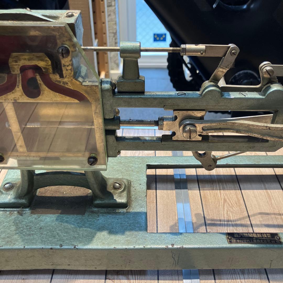 可動式 蒸気機関模型 レトロエンジン メカニカルモデル インダストリアル置物