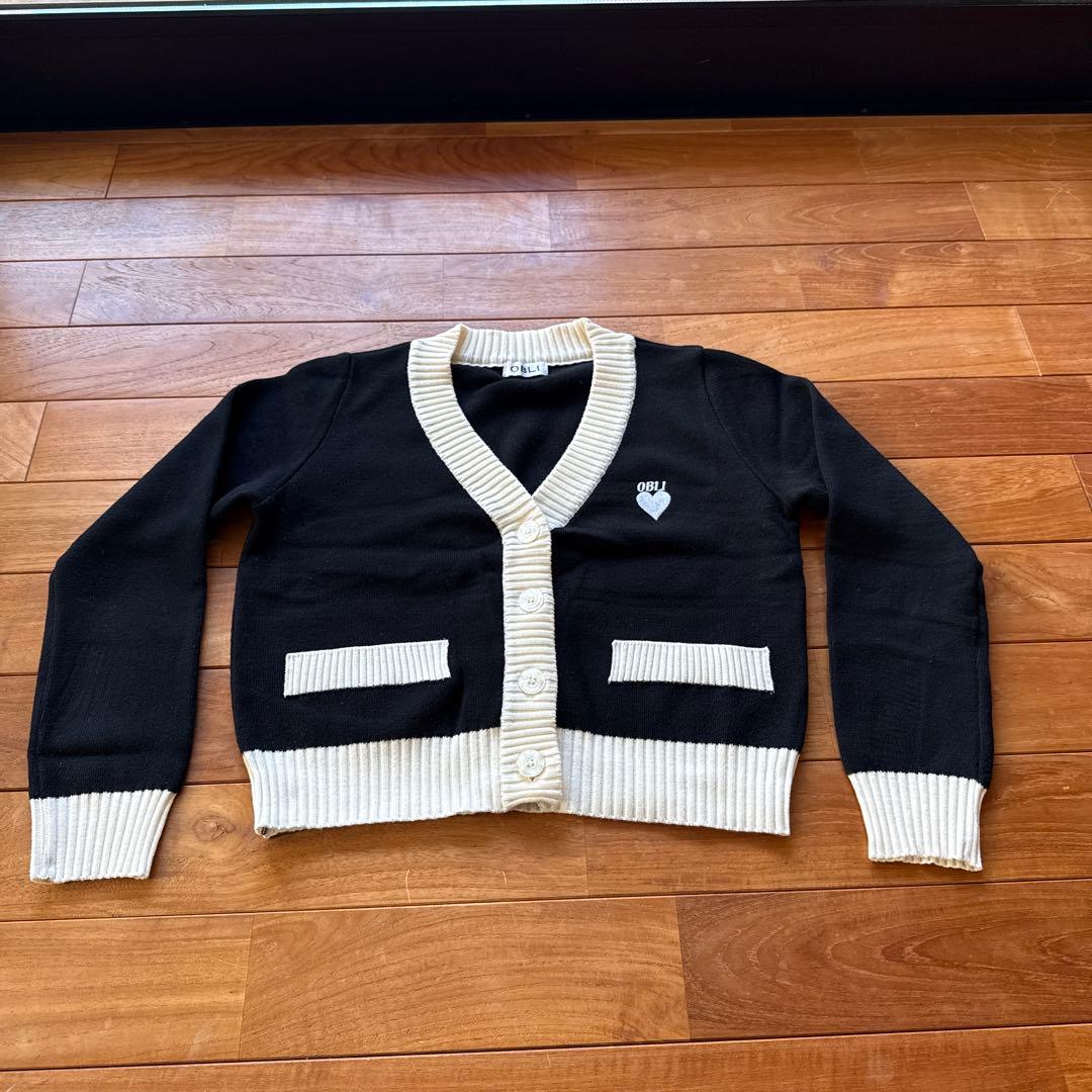 オブリ　ニット　美品