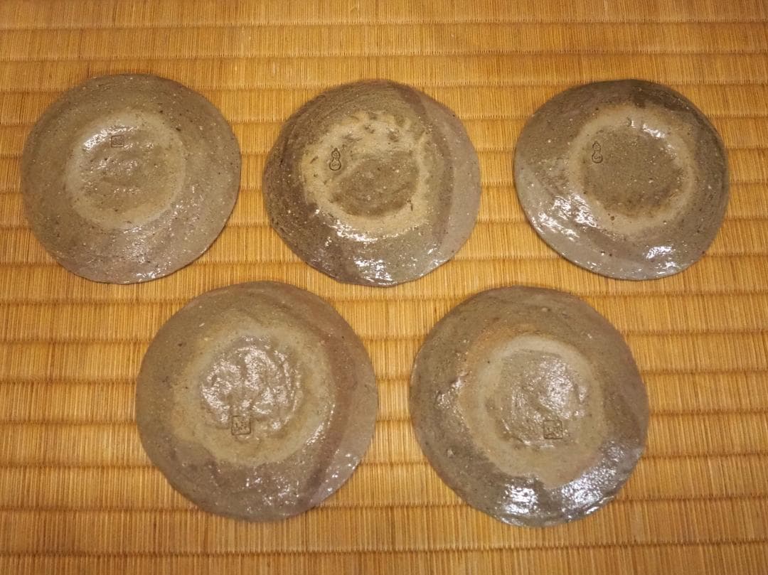 楽山焼9代長岡住右衛門空味造『銘々皿5客揃い』長岡空権極箱