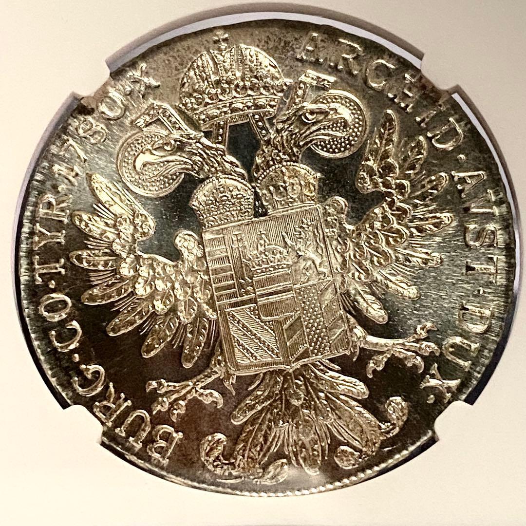 1780年 オーストリア 銀貨 NGC PF68アンティーク モダン 