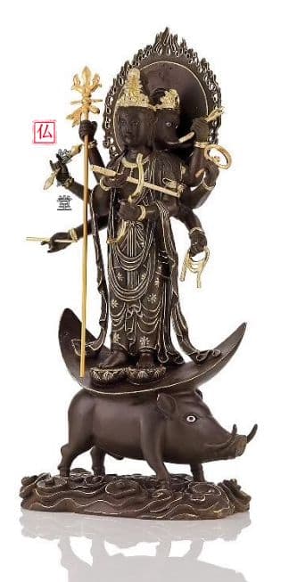 【修縁堂】真言宗 金剛降魔法器仏具 摩利支天 vajra 密教法具古美術品