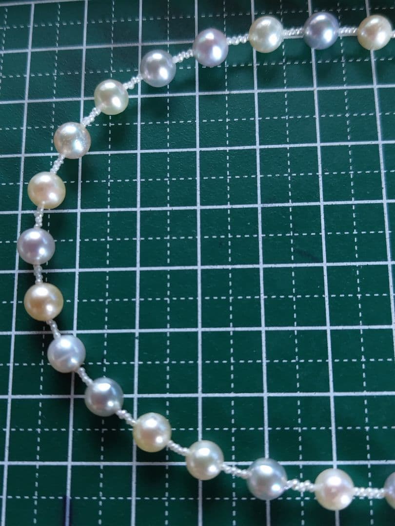 アコヤ真珠、あこや砂ケシパールの、オメガ風ネックレス