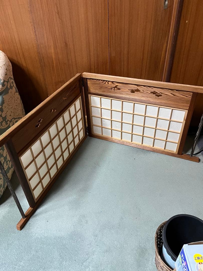 風炉先　炉屏風　衝立　茶道具　煎茶道具　和風インテリア　屏風