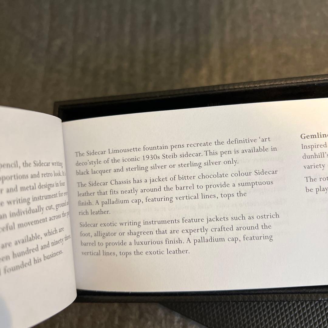 ダンヒル 18K 750 シルバー万年筆、インクコンバーター箱付き