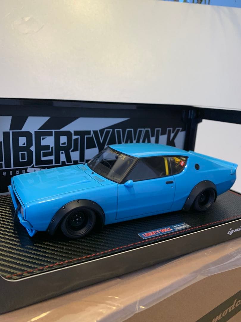 週末値下げ！イグニッションモデル　1/18 LBWK ケンメリ ブルー　0433
