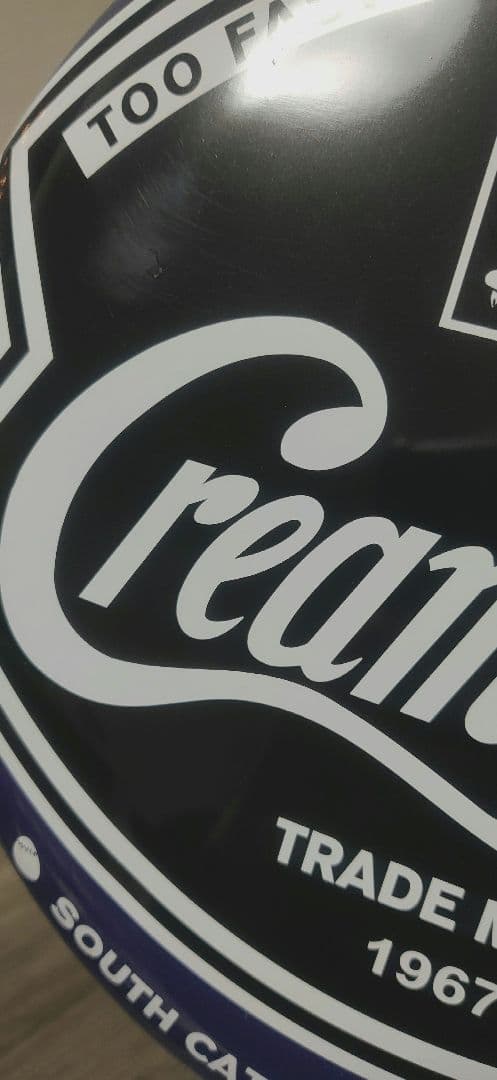 Cream Soda 新ドクロ 丸ブリキ 丸看板