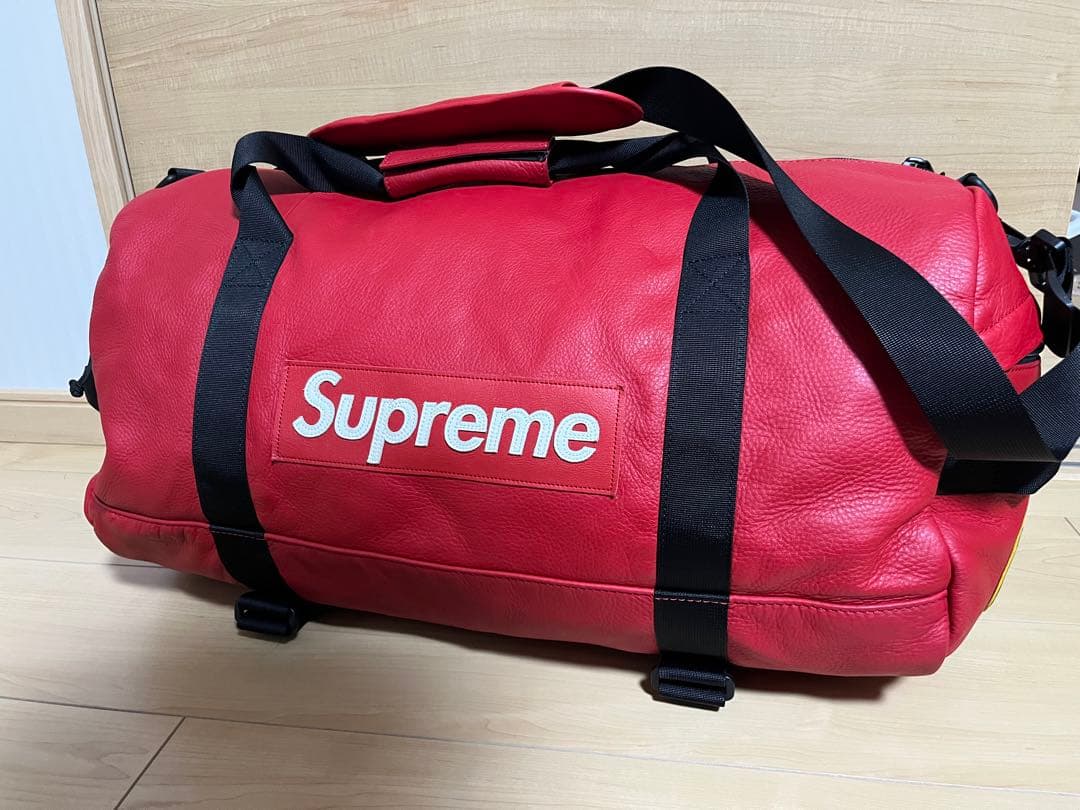 supreme シュプリーム Nike leather duffle bag