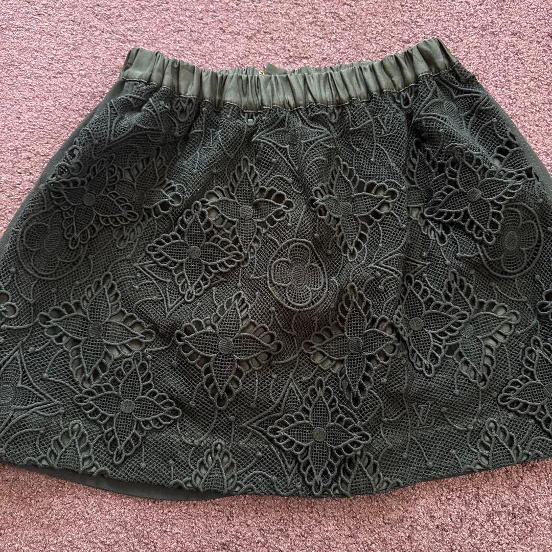 ルイヴィトン　スカート　ブラック