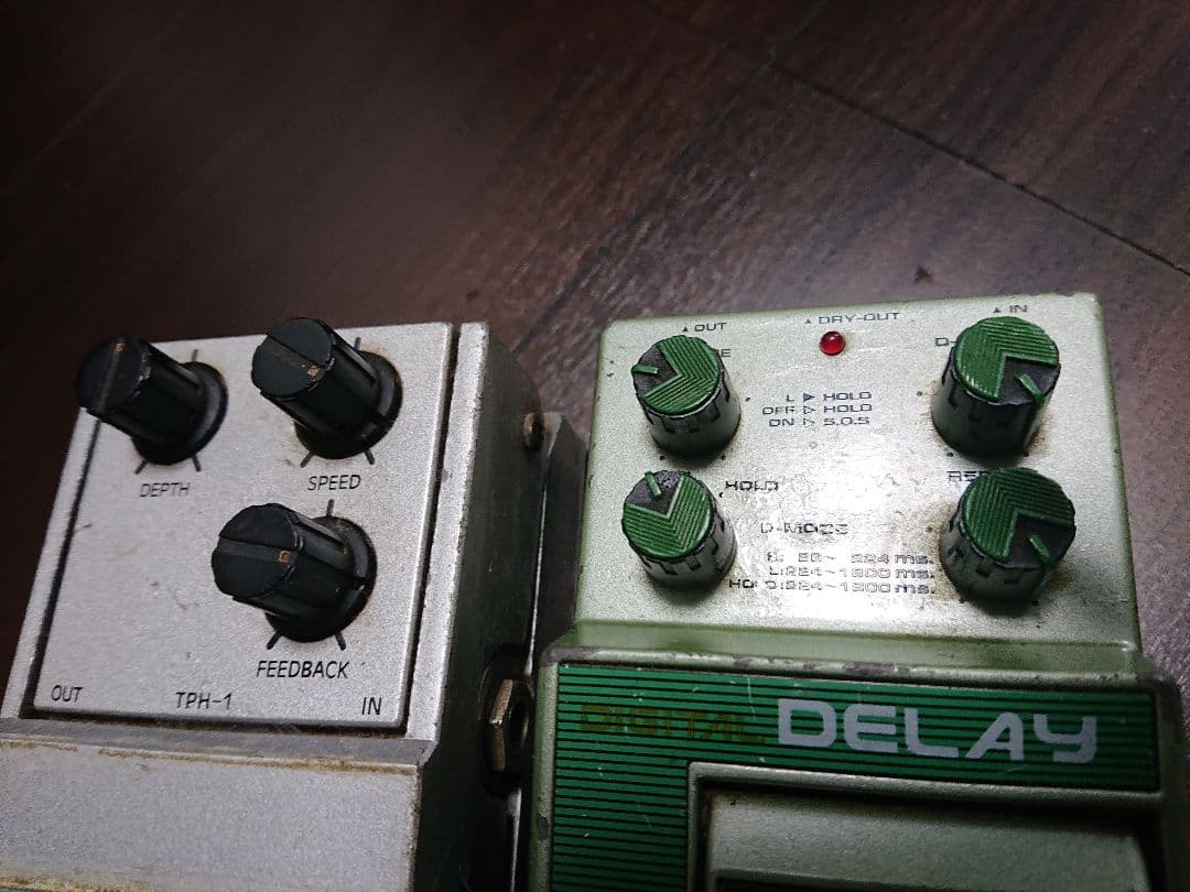 昭和62年 年代物 38年前のプレミアム音響機エフェクター ディレイ&フェイザー