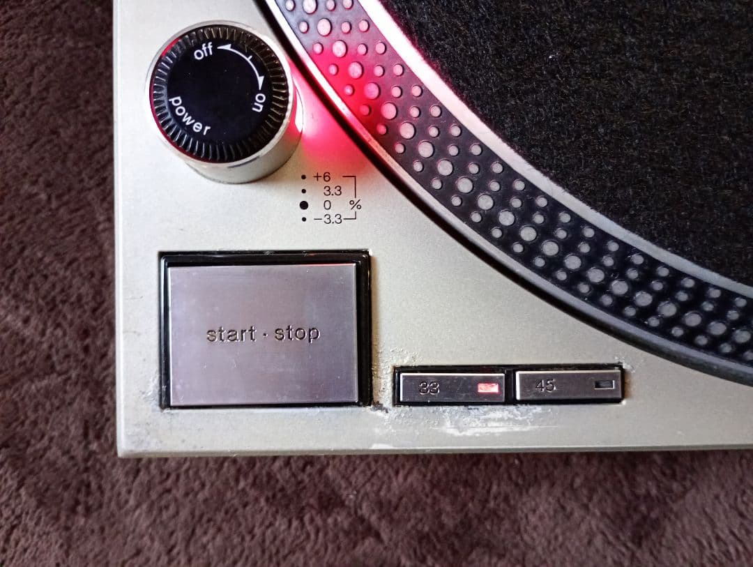 Technics ターンテーブル SL1200 MK3D　カバー付き