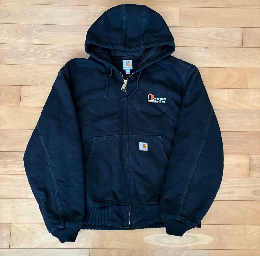 に*く様 Carhartt アクティブジャケット Black 企業系Colacu