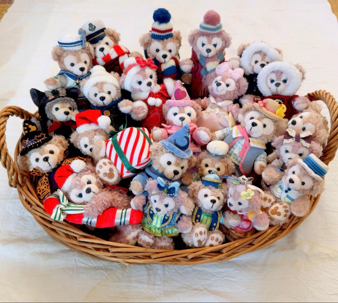 ダッフィー＆シェリーメイ　ぬいぐるみバッジ　まとめ売り