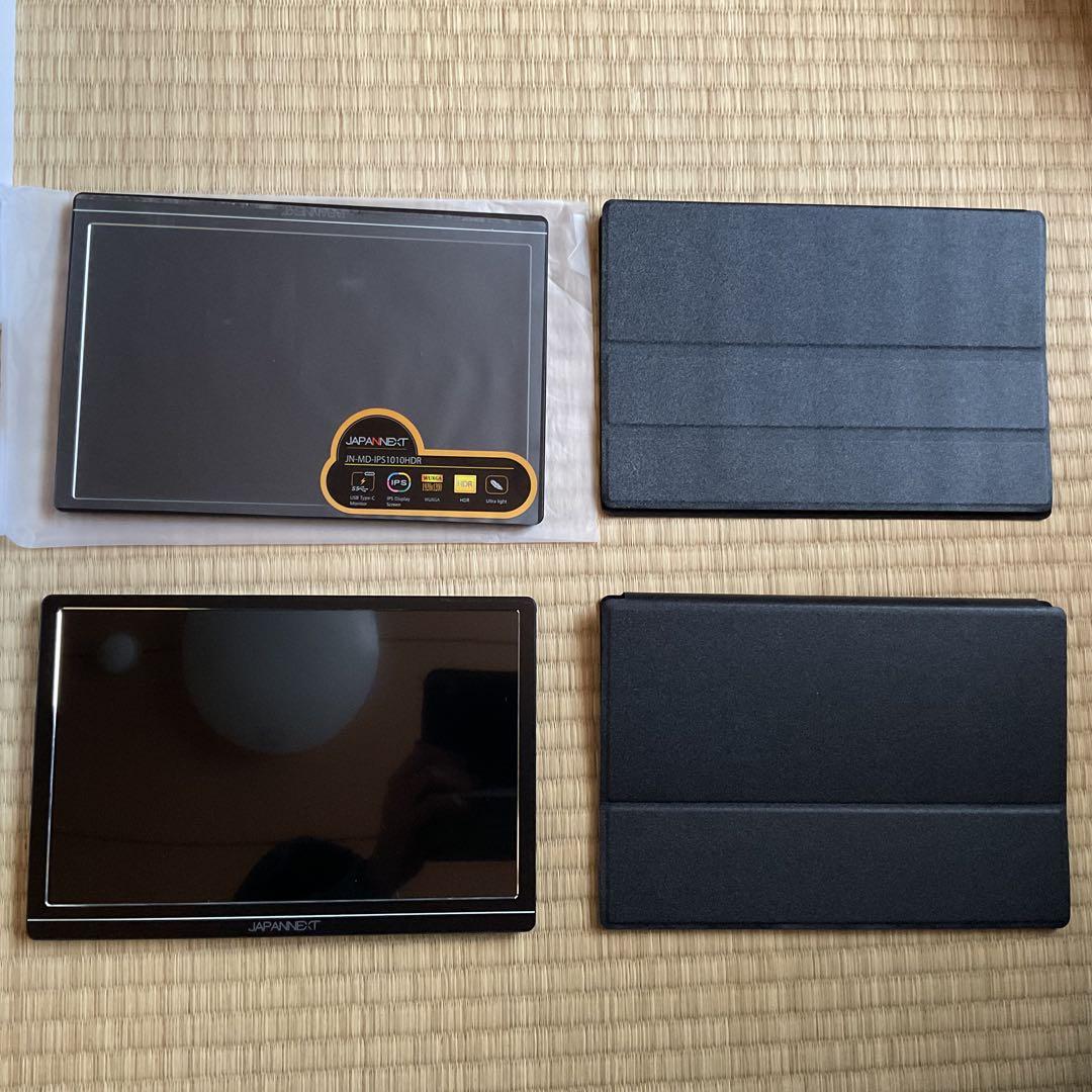 【2台セット】JAPANNEXT 10.1インチ(16:10）モバイルモニター