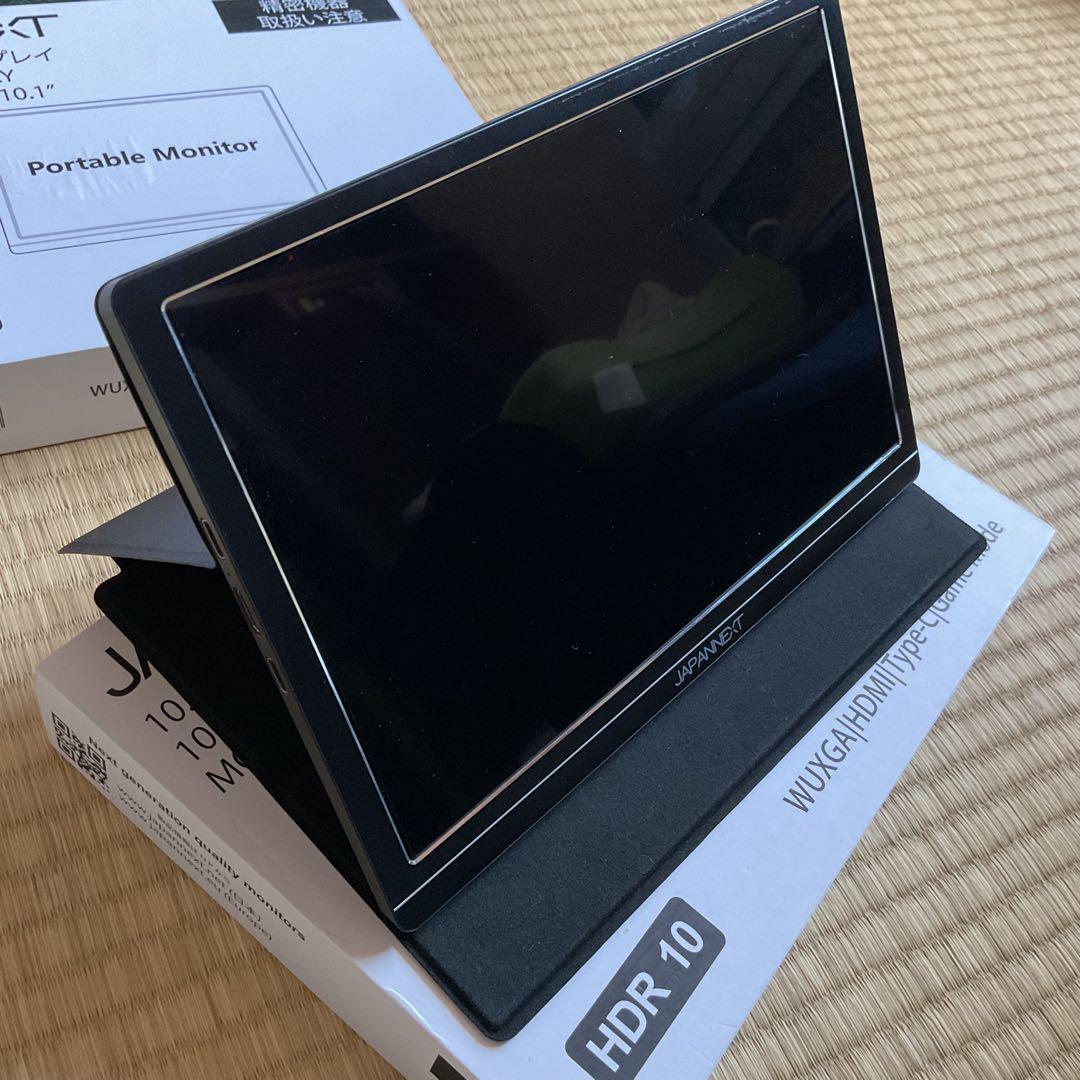 【2台セット】JAPANNEXT 10.1インチ(16:10）モバイルモニター