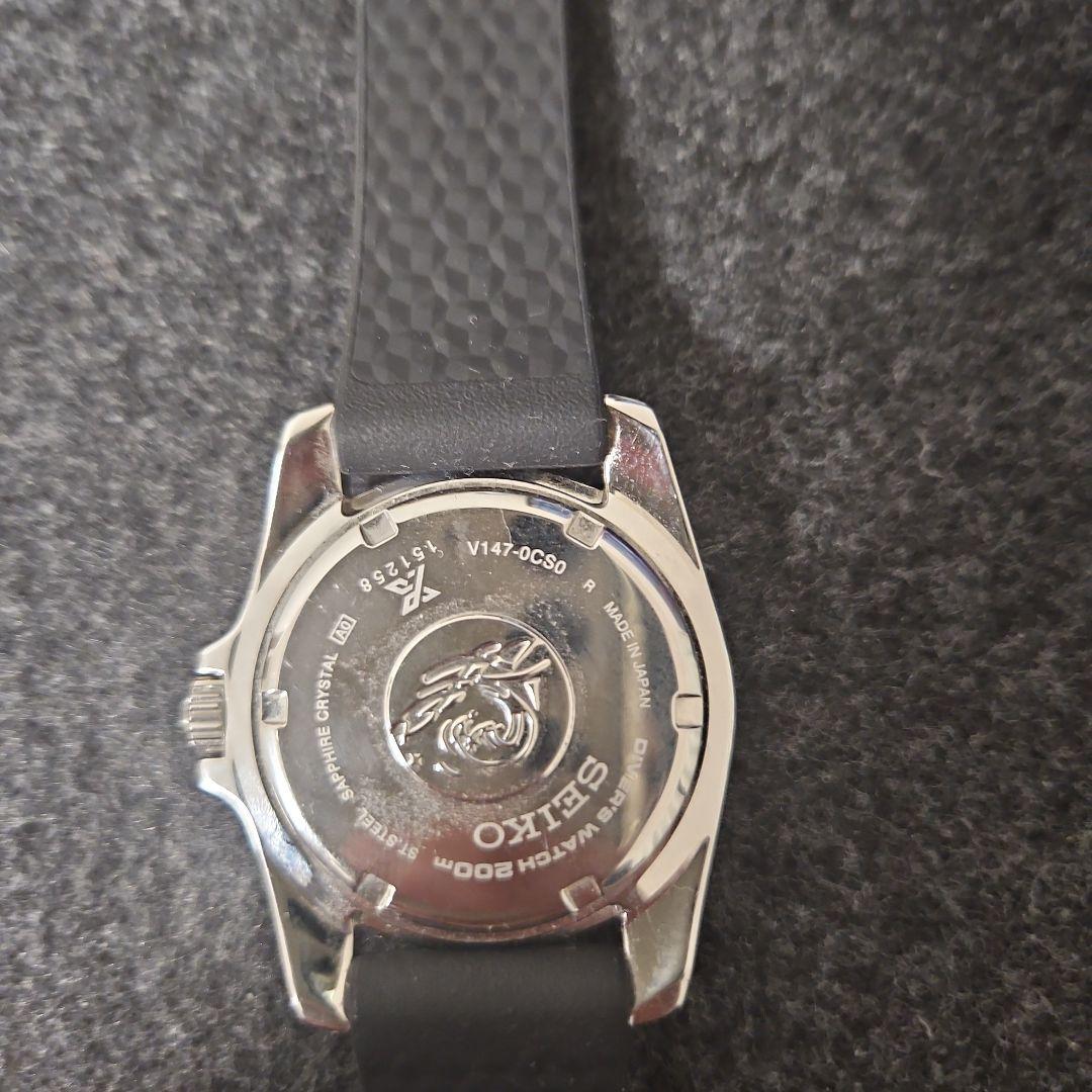 黄*昏様 SEIKO ソーラー ダイバーズウォッチ ブラック