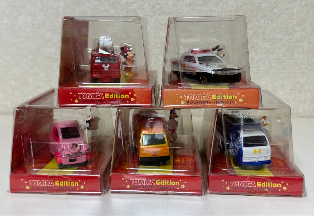 トミカ ディズニーキャラクター トミカエディション 第1弾 5種類フルセット