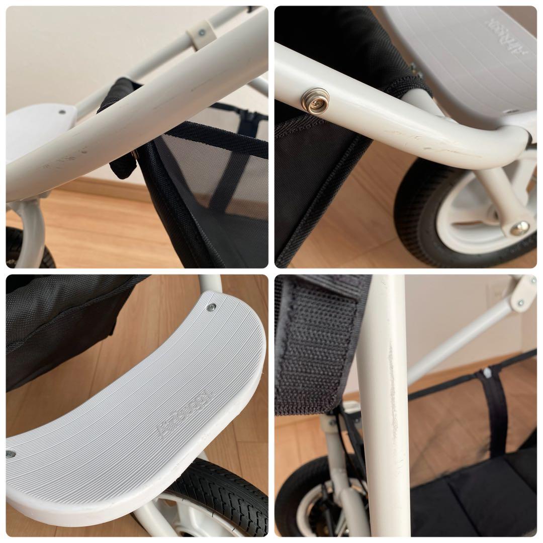 【極美品】エアバギー AIRBUGGY フレームのみ ホワイト 白 ペットカート