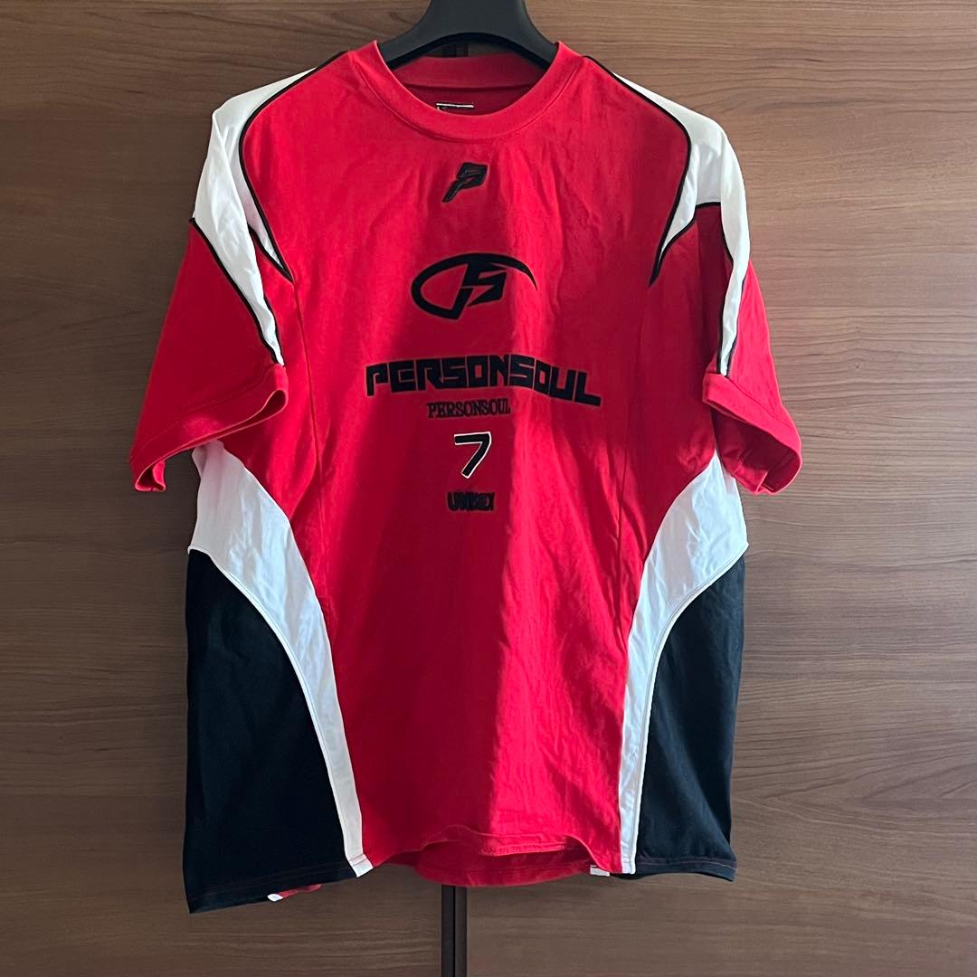 PERSONSOUL レーシングエレメントシンボル Tシャツ　レッド