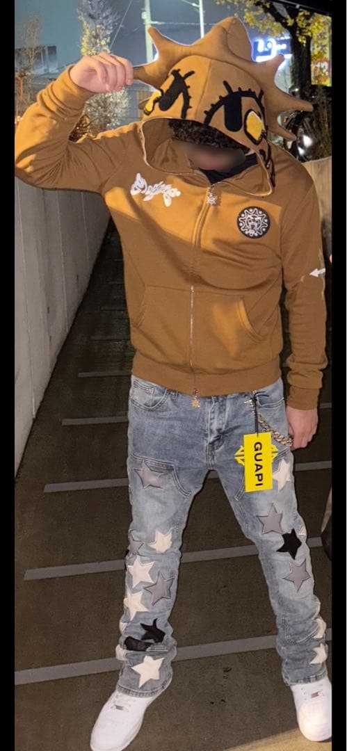 正規品 Glogang ブラウンパーカー S