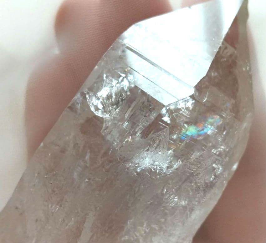 有翼の女神❇️高品質マニハール産 虹入り カーブド・クォーツ