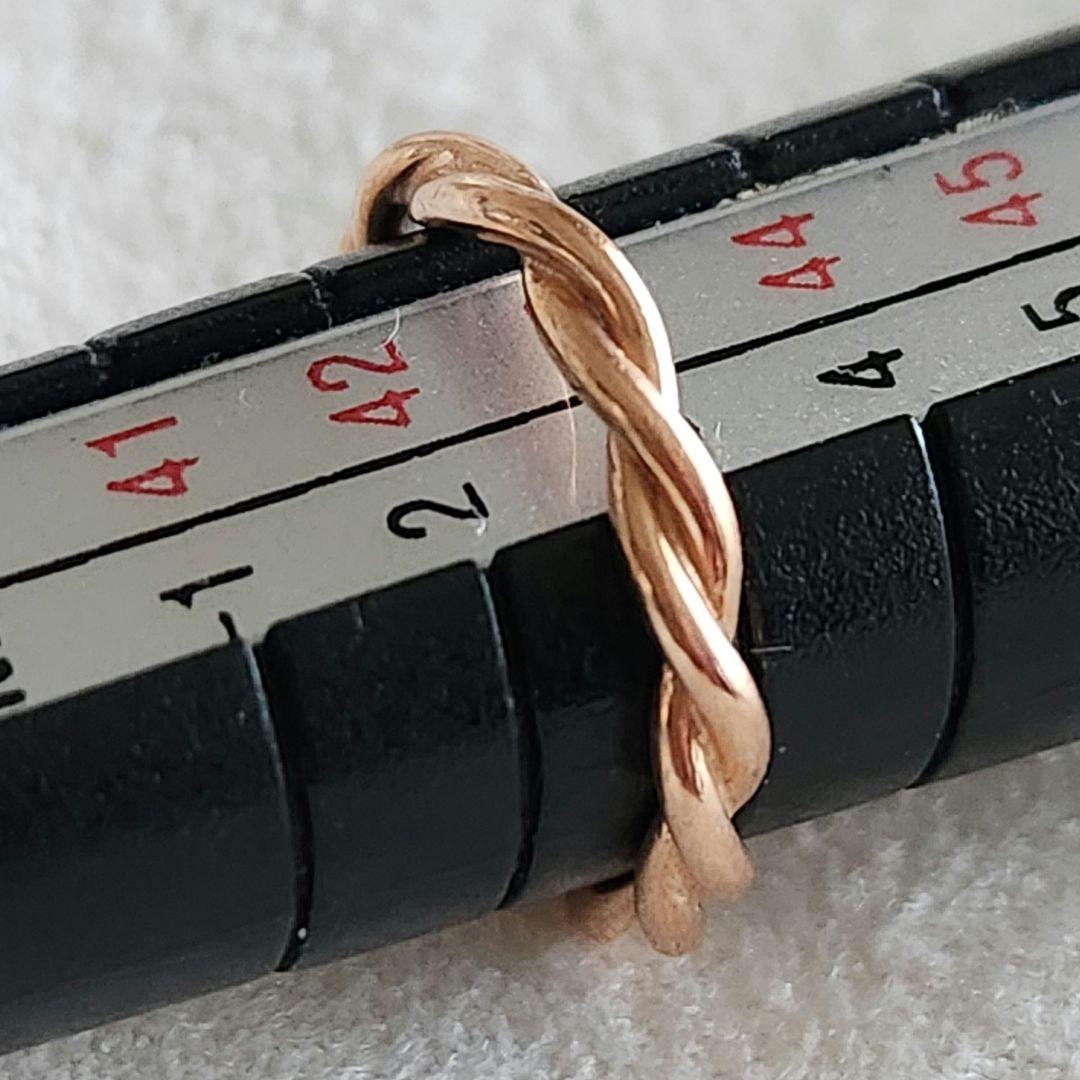 ツイストリング♡3号【エテ】K10 ゴールドリング☆アガット 好きも