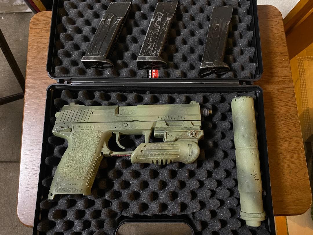 子*豚様 【東京マルイ】SOCOM Mk23_ショップカスタム_ガスガン