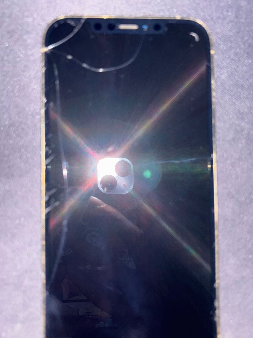 iPhone 12 Pro Max128GB ゴールド 画面ひびあり