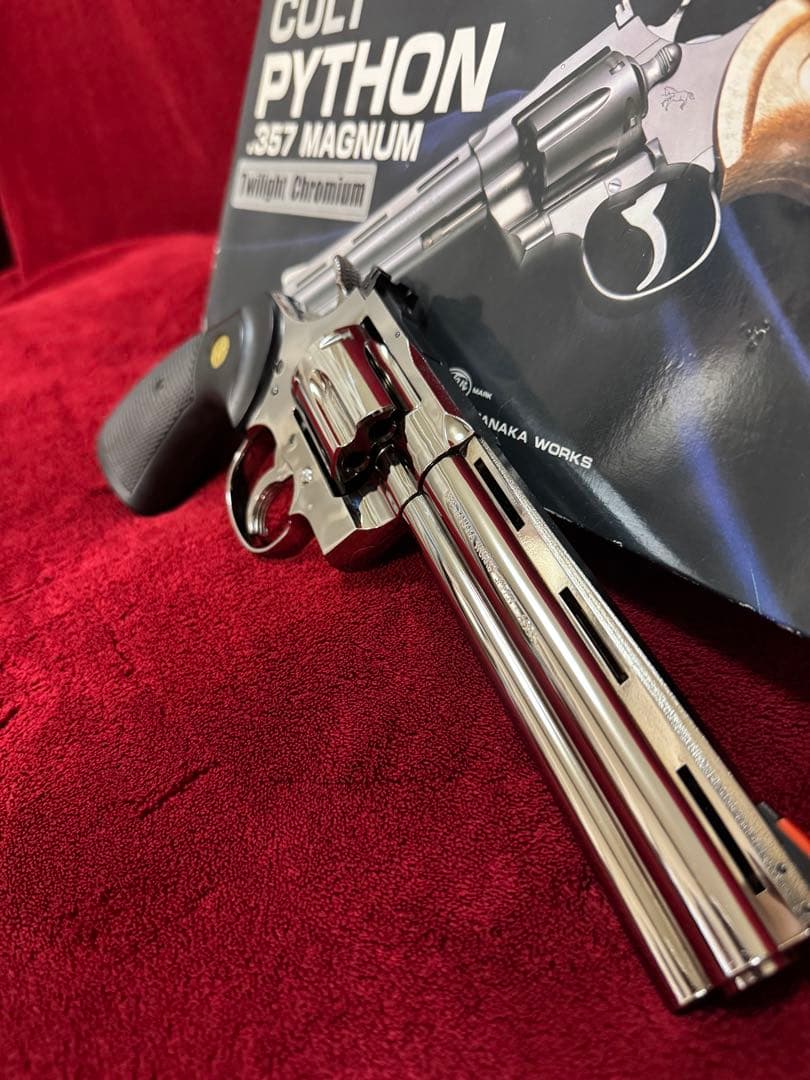 タナカワークス　コルトパイソン　357マグナム　トワイライトクローム