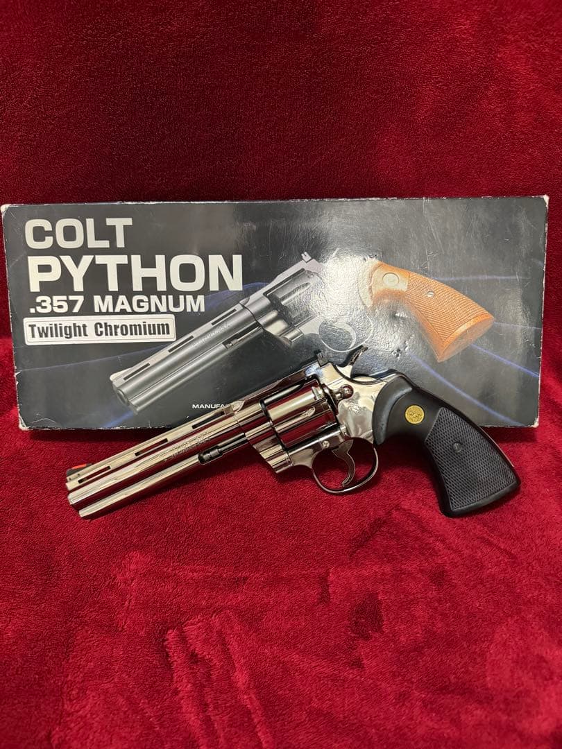 タナカワークス　コルトパイソン　357マグナム　トワイライトクローム