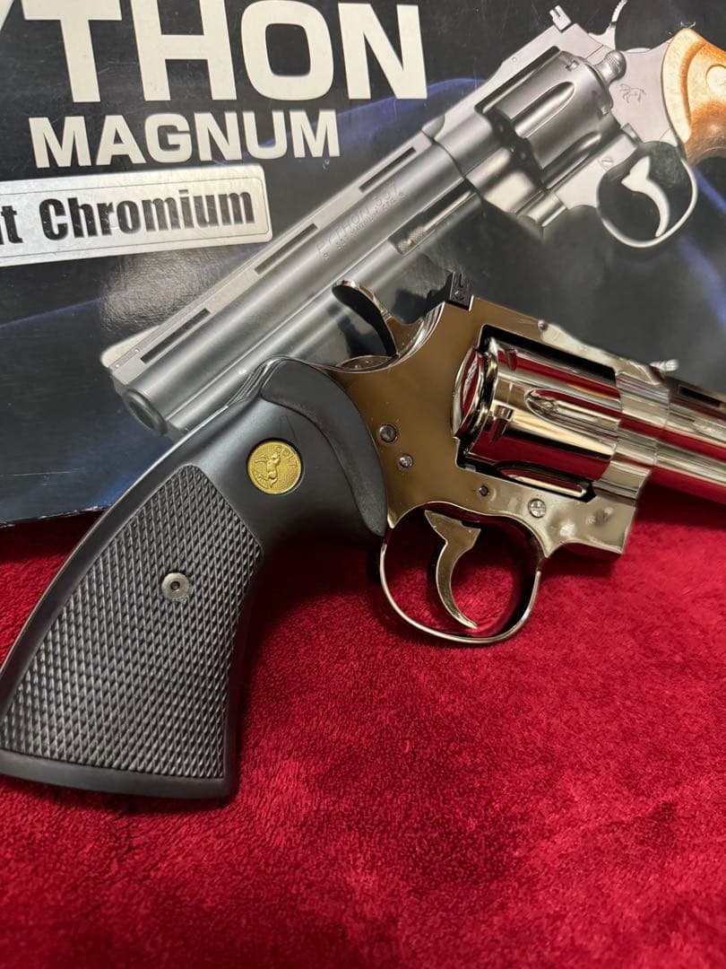 タナカワークス　コルトパイソン　357マグナム　トワイライトクローム