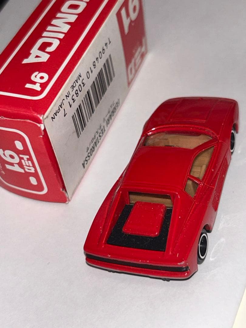 トミカ 日本製 赤箱 91 フェラーリ テスタロッサ　美品