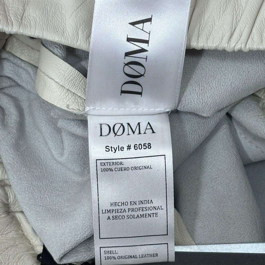 【タグ付き】美品 ドーマ DOMA 羊革 ラムレザー ガウチョパンツ ワイドXS