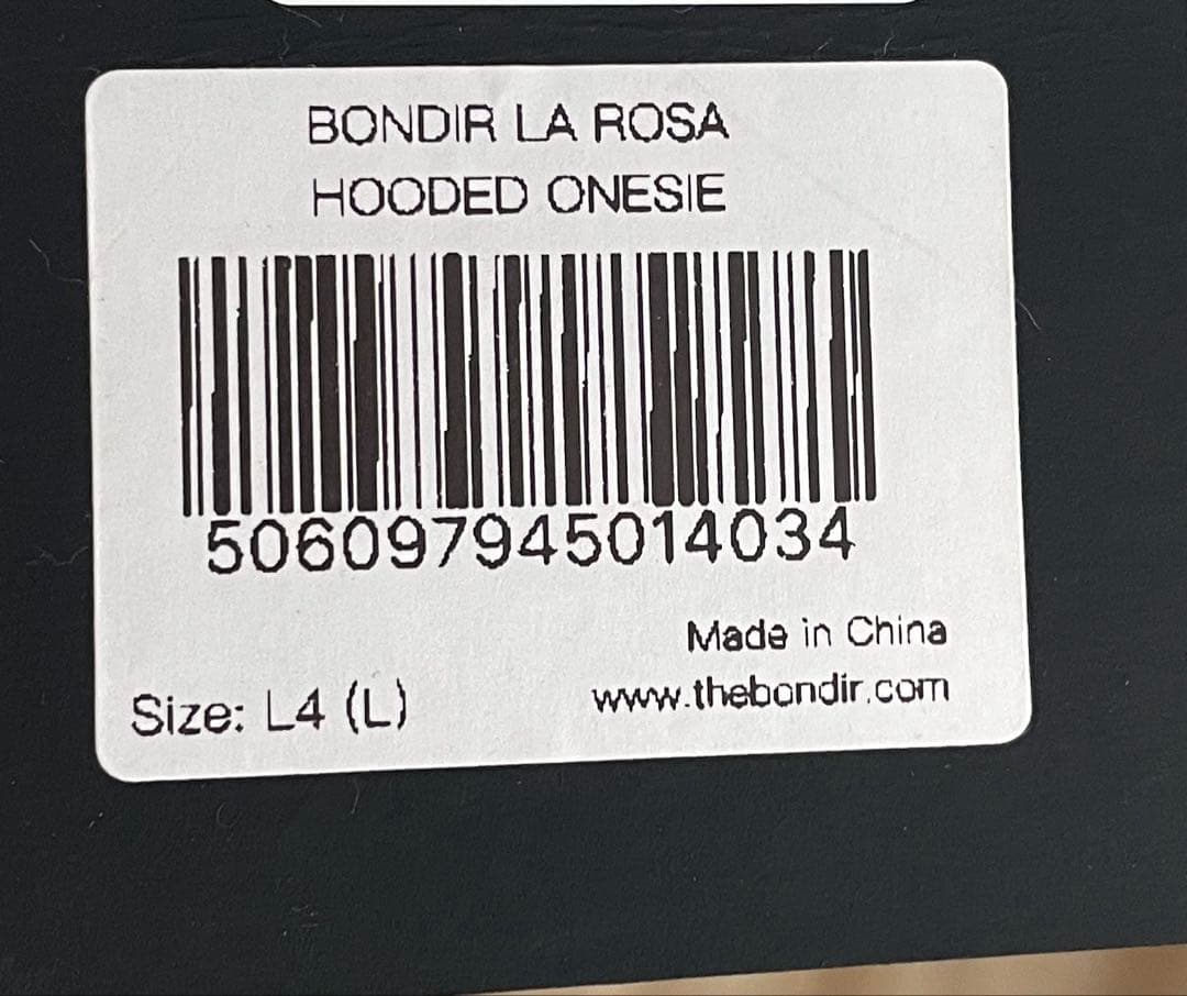 BONDIR LA ROSA HOODED ONESIE L4 大型犬　ピンク