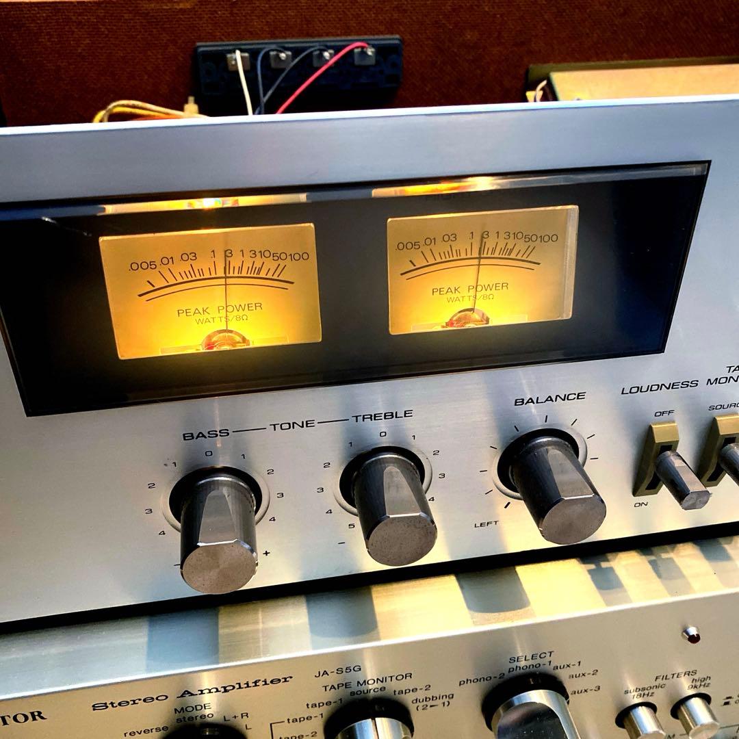 Aurex プリメインアンプ SB-135 動作品 オーレックス パワーメーター