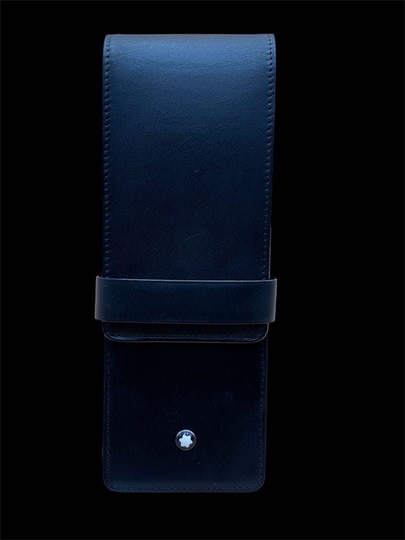 MONTBLANCモンブラン黒のレザーペンケース3本用