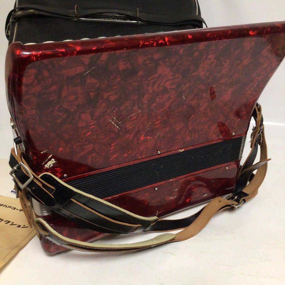 YAMAHA 8905 アコーディオン 32鍵盤　21ベース　モデル　赤