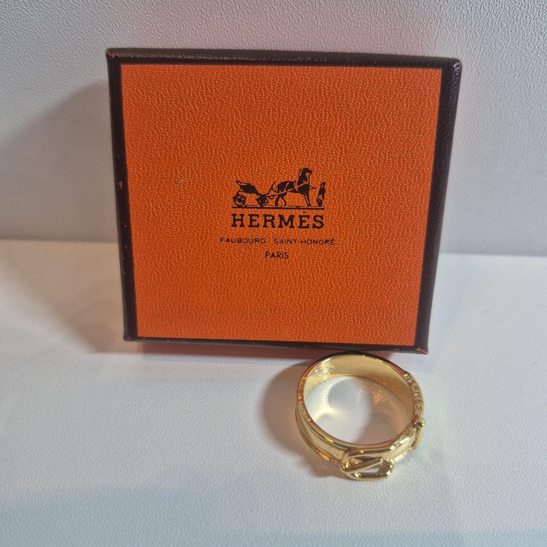 HERMES エルメス スカーフリング サンチュール 箱つき