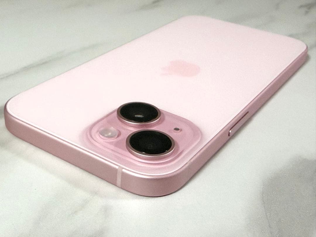 【美品】iPhone 15 Pink 128GB SIMフリー ケース付き
