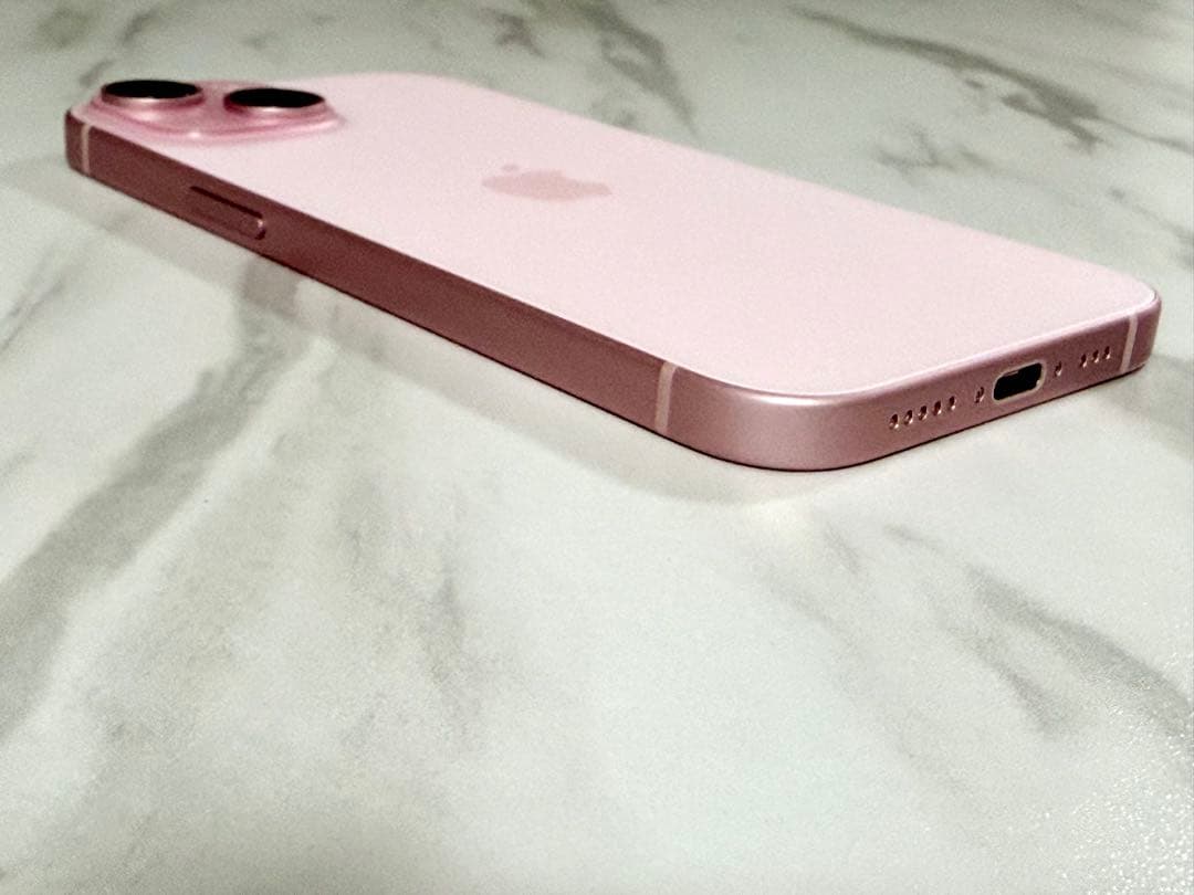 【美品】iPhone 15 Pink 128GB SIMフリー ケース付き